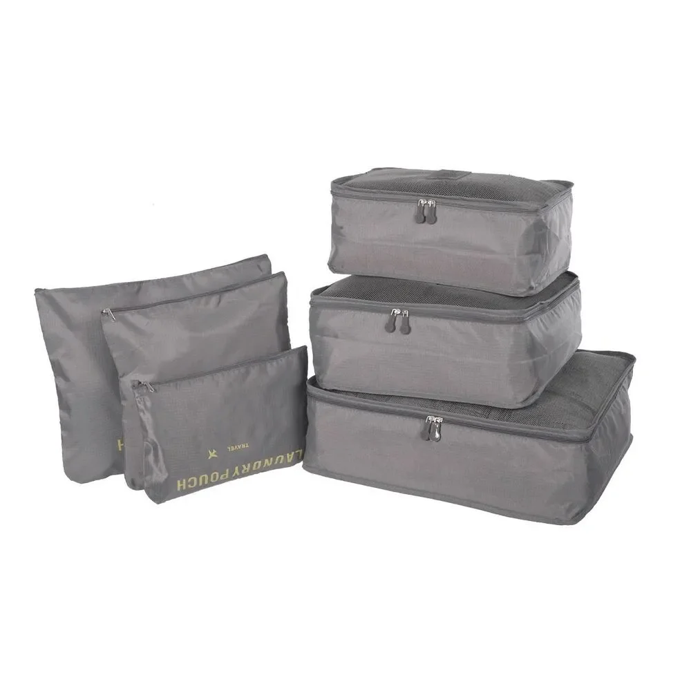 NICCI $76 6-Piece Luggage Organizer Packing Cubes Travel Set NEW